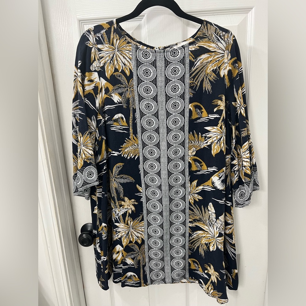 H&M Tunic Tropical Print size 14